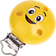 Clip con motivo “Smiley” : giallo
