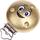 Clip con motivo “Smiley” : oro