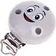 Clip con motivo “Smiley” : grigio chiaro
