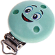 Clip con motivo “Smiley” : menta