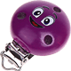 Clip con motivo “Smiley” : viola viola