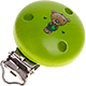 Clip con motivo “Orsacchiotto” : verde giallo