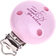 Clip con motivo "Ton ange gardien" : rosa
