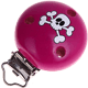 Clip con motivo “Teschio” : rosa scuro