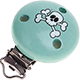 Clip con motivo “Teschio” : menta