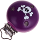 Clip con motivo “Teschio” : viola viola