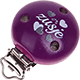 Clip con motivo "Zusje" : viola viola