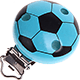 Clip con motivo “Pallone da calcio” : turchese chiaro