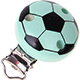 Clip con motivo “Pallone da calcio” : menta