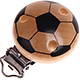 Clip con motivo “Pallone da calcio” : naturale