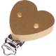 Clip a forma di cuore : oro