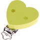 Clip a forma di cuore : limone