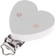 Clip a forma di cuore : bianco