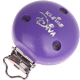 Clip con motivo “Kleine Diva” : blu viola