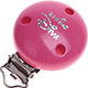 Clip con motivo “Kleine Diva” : rosa