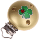 Motivclip – Kleeblatt : gold