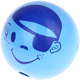 Perlina sagomata “Pirata 3D” : azzurra