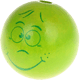 Perlina sagomata “Principe 3D” : verde giallo