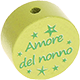 Motivperle "Amore del nonno" (Italienisch) : lemon