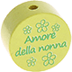 Motivperle "Amore della nonna" (Italienisch) : lemon