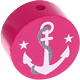 Perlina con motivo “Ancora” : rosa scuro