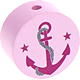 Perlina con motivo “Ancora” : rosa