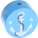 Perlina con motivo “Ancora” : azzurra