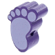 Perlina sagomata “Piede piccolo” : blu viola