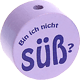 Perlina con motivo “Bin ich nicht süß?” : lilla