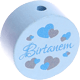 Motivperle "Birtanem" (Türkisch) : babyblau