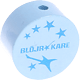 Motivperle "Blöjrokare" (Schwedisch) : babyblau