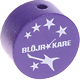 Motivperle "Blöjrokare" (Schwedisch) : blaulila