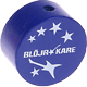 Motivperle "Blöjrokare" (Schwedisch) : dunkelblau