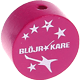 Motivperle "Blöjrokare" (Schwedisch) : dunkelpink