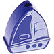 Motivperle Boot : dunkelblau