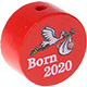 Perlina con motivo "Born 2020" : rosso