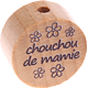 Motivperle "chouchou/chouchoutte de mamie" (Französisch) : natur