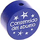 Motivperle "Consentido del abuelo" (Spanisch) : dunkelblau