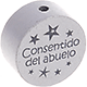 Motivperle "Consentido del abuelo" (Spanisch) : hellgrau