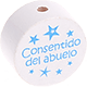 Motivperle "Consentido del abuelo" (Spanisch) : weiß