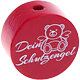 Perlina con motivo “Dein Schutzengel” : bordò