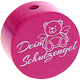 Perlina con motivo “Dein Schutzengel” : rosa scuro