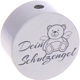 Perlina con motivo “Dein Schutzengel” : grigio chiaro