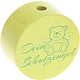 Perlina con motivo “Dein Schutzengel” : limone