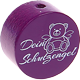 Perlina con motivo “Dein Schutzengel” : viola viola