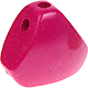 Motivperle Dreieckskörper : dunkelpink
