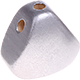 Motivperle Dreieckskörper : silber