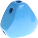 Motivperle Dreieckskörper : skyblau