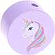 Perlina con motivo “Unicorno” : lilla