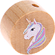 Perlina con motivo “Unicorno” : naturale